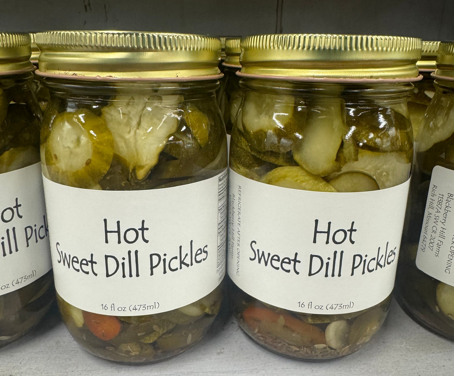 Hot Sweet Dill Pickles - Blackberry Hill Farms