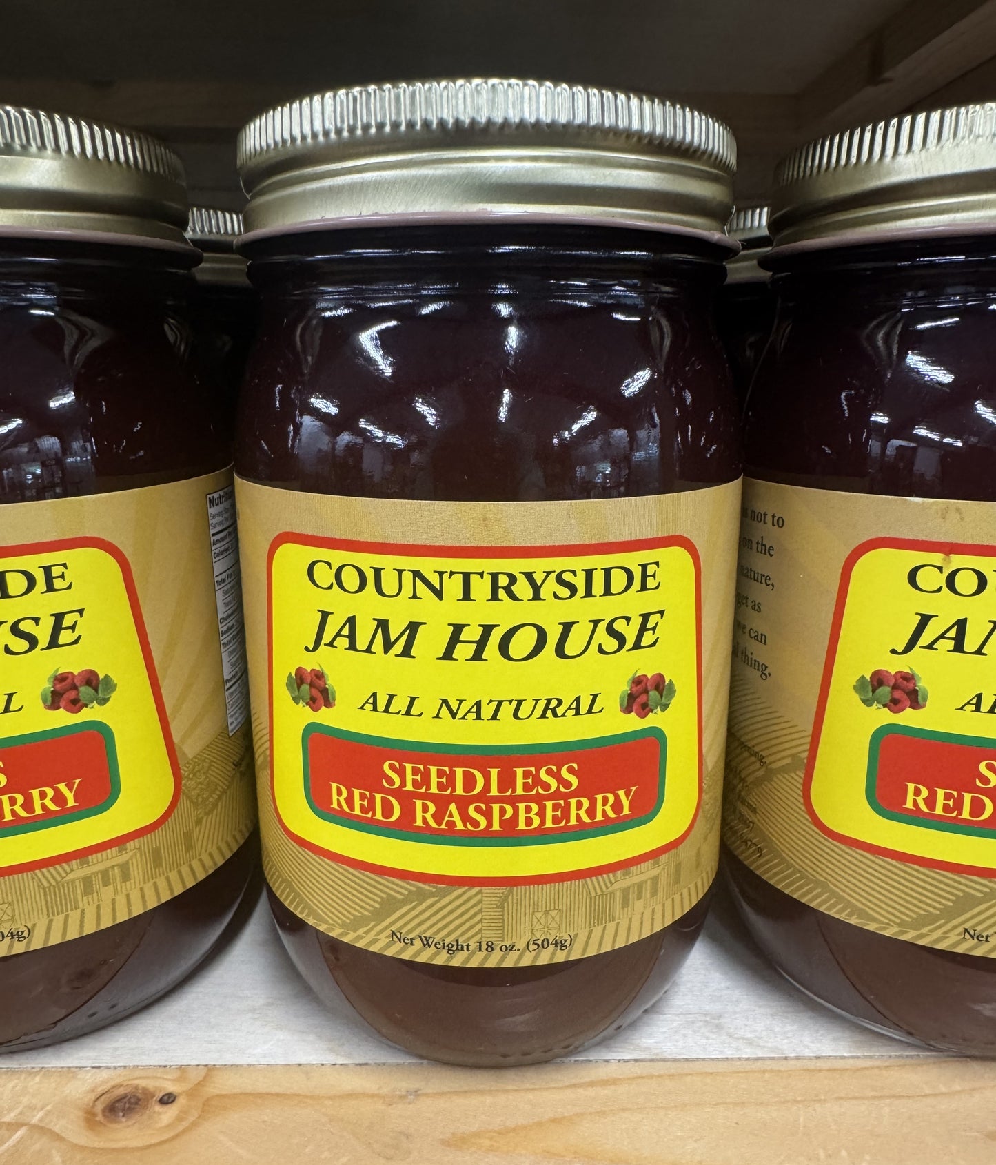 Red Raspberry Seedless Jam - Blackberry Hill Farms