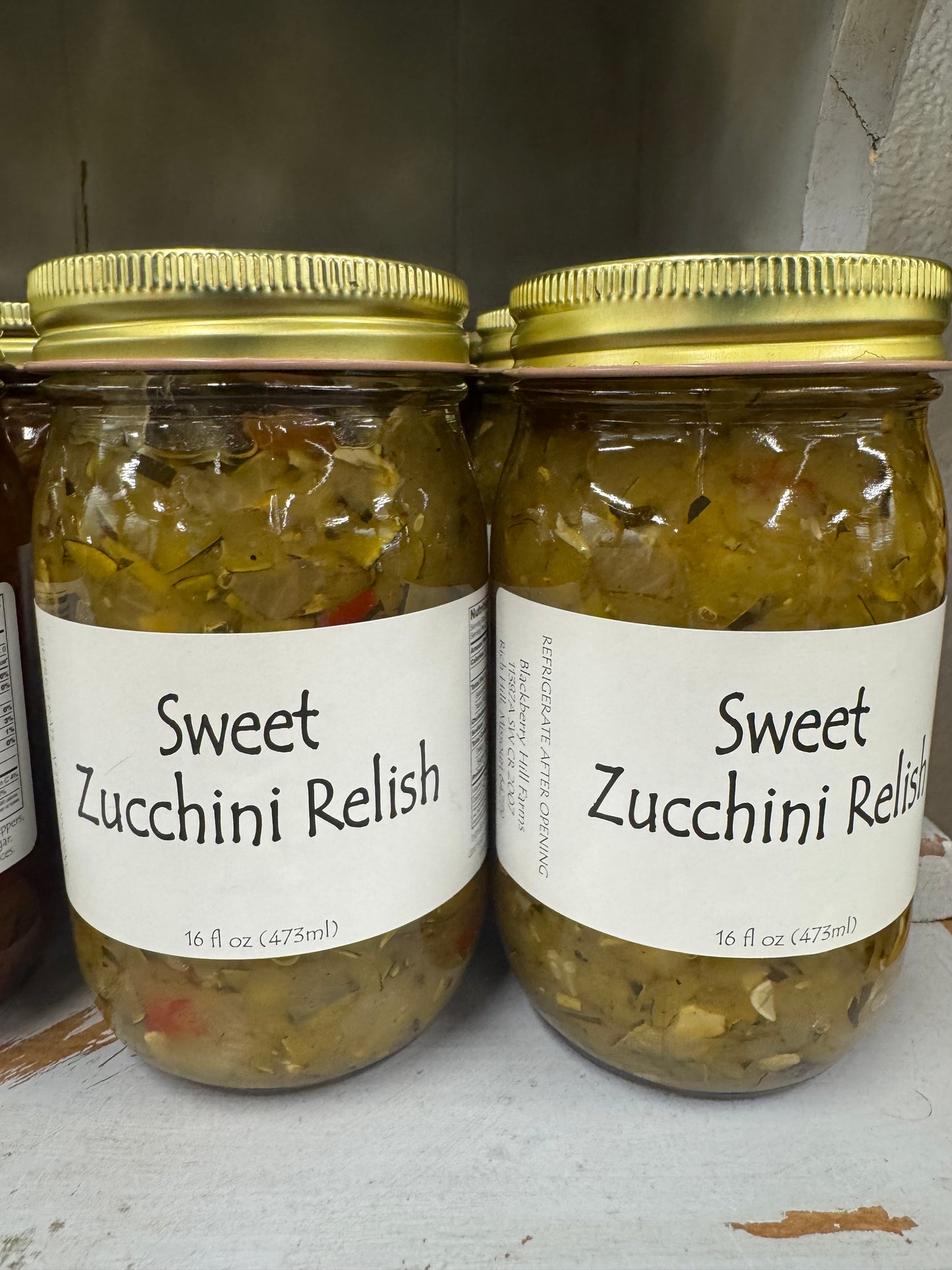 Sweet Zucchini Relish - Blackberry Hill Farms