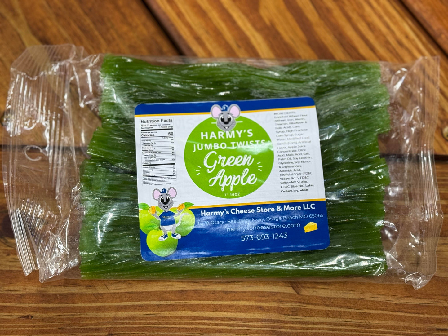 Harmy's Jumbo Twists - Green Apple