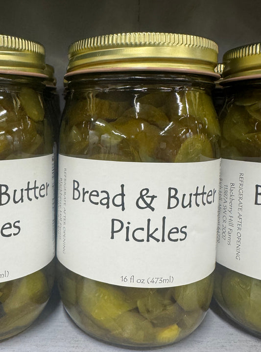 Bread & Butter Pickles - Blackberry Hills Farms