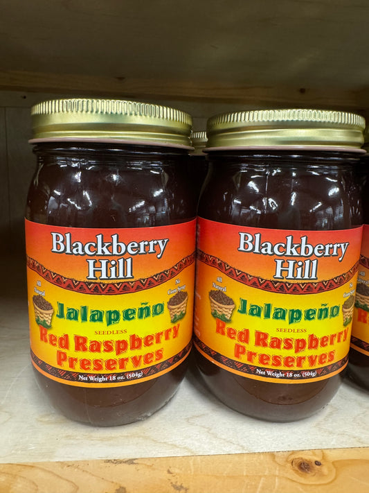 Red Raspberry Jalapeno Preserves - Blackberry Hill Farms