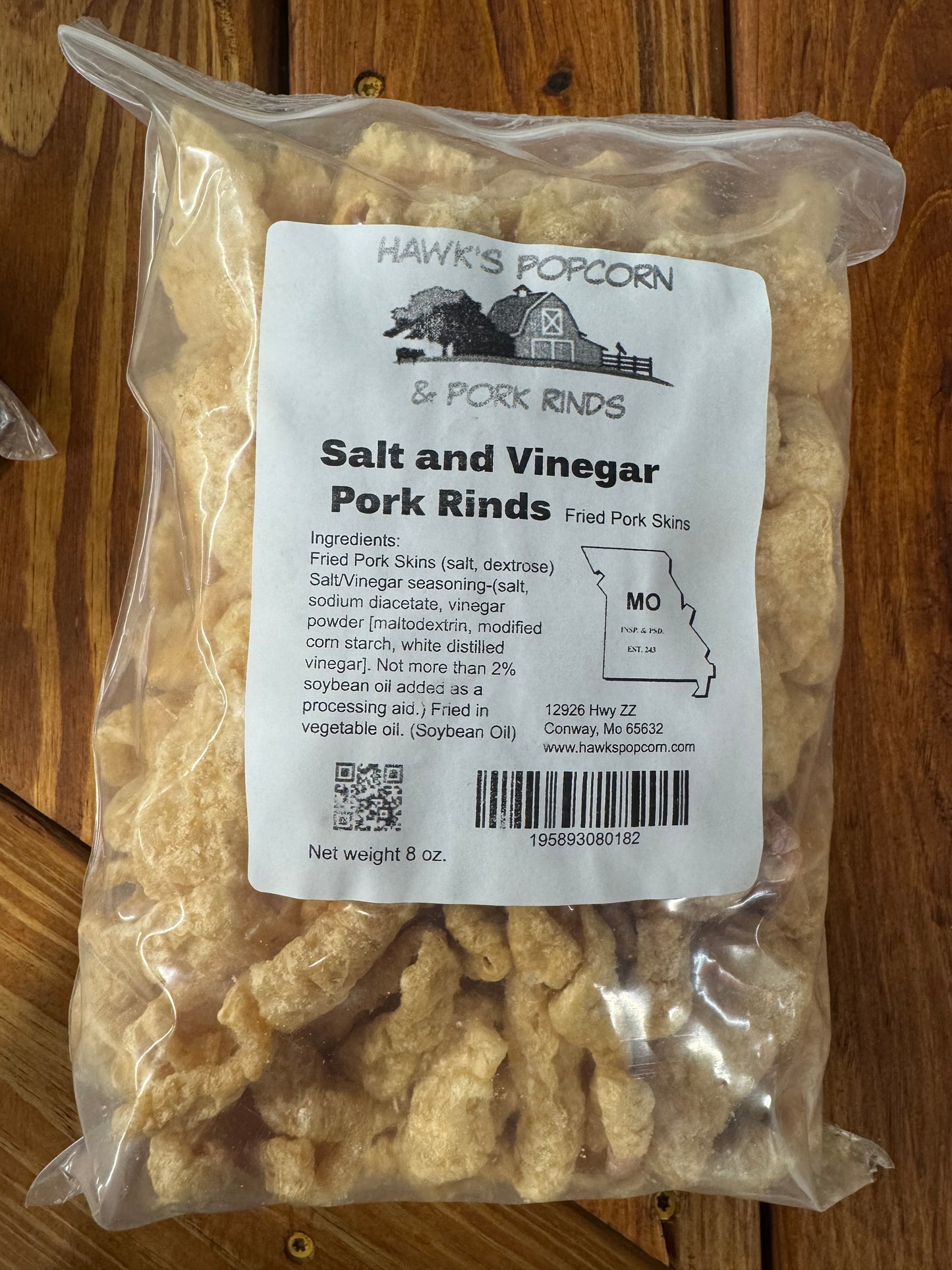 Hawk's Popcorn & Pork Rinds - Salt & Vinegar