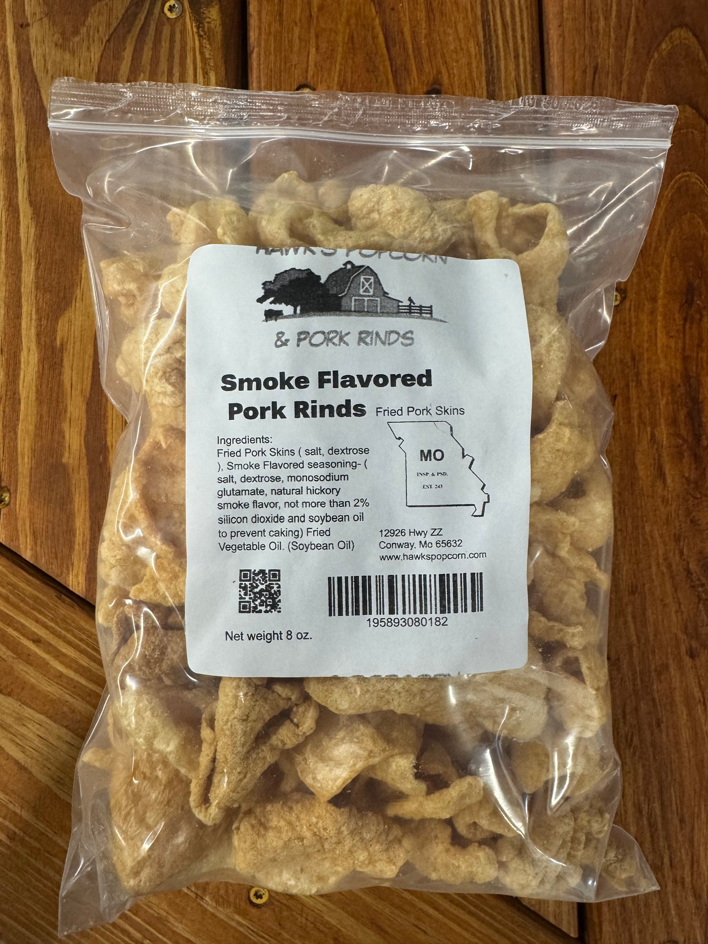 Hawk's Popcorn & Pork Rinds - Smoked Flavor